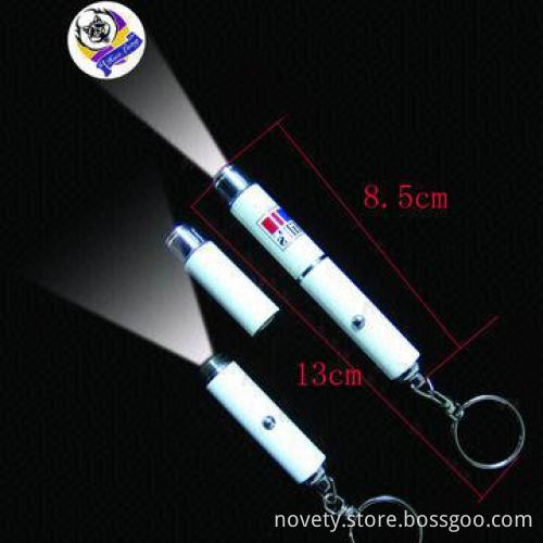 2-in-1 Projection Keychain Lights, Measures 90 x 13mm, One with Torch, One with Projection Logo